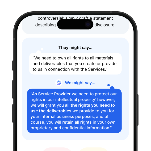 Contract Coach screenshot showing an example of positions