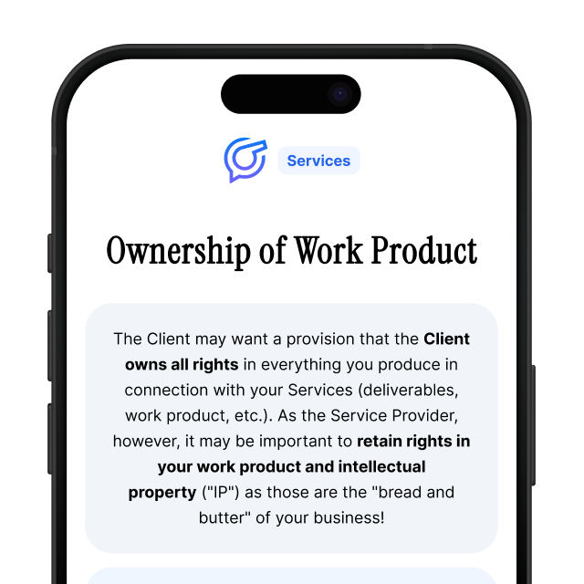 Contract Coach screenshot showing an example of an issue